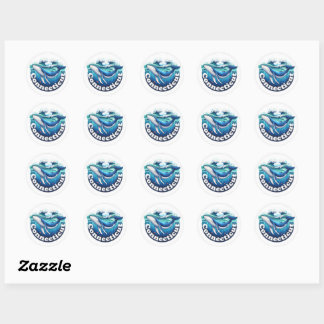 Connecticut, Sperm whale, Classic Round Sticker