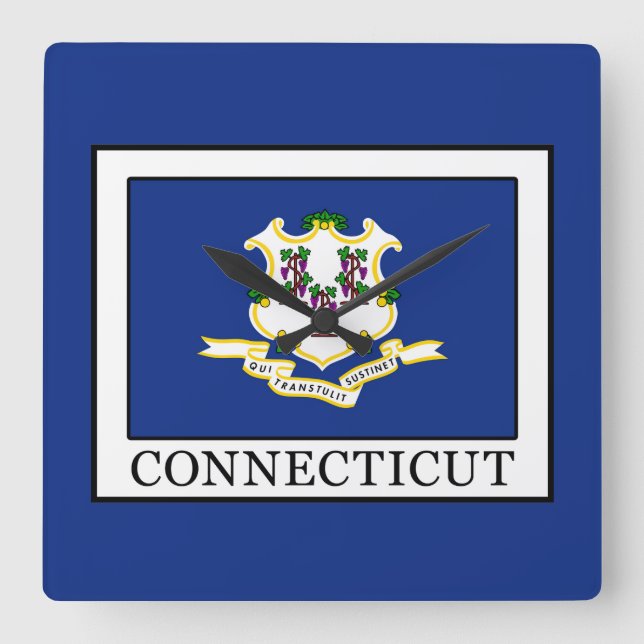 Connecticut Square Wall Clock (Front)