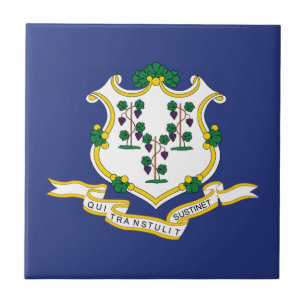 Connecticut State Flag Ceramic Tile