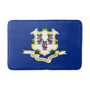 Connecticut State Flag Design Bath Mat
