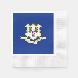 Connecticut State Flag Design Napkin