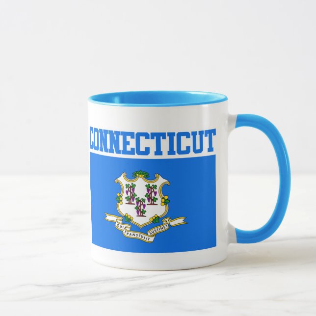 Connecticut State Flag Mug (Right)