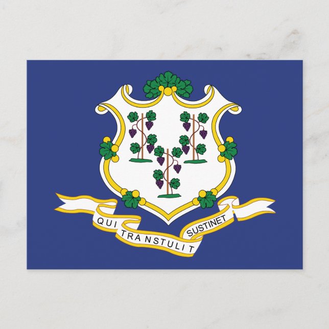 Connecticut State Flag Postcard (Front)