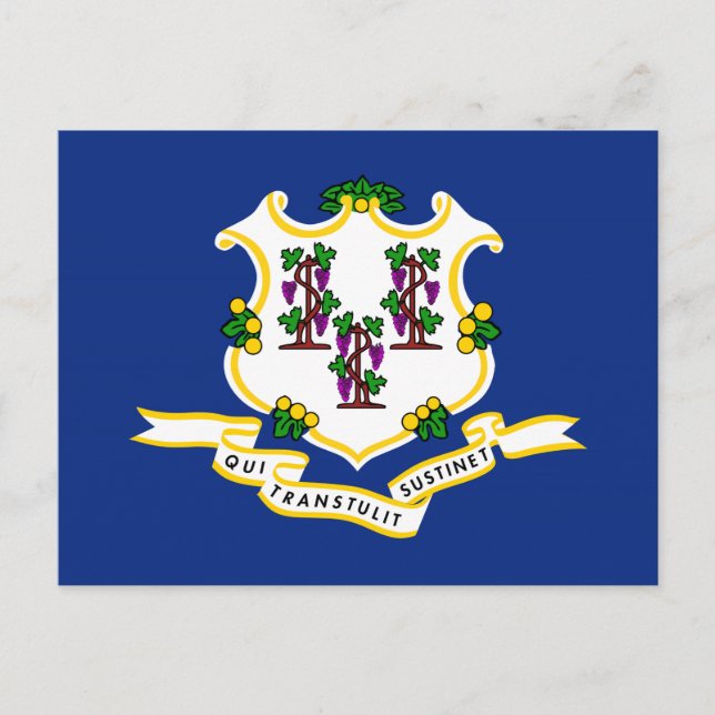 Connecticut State Flag Postcard (Front)