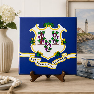 Connecticut State Flag Tile