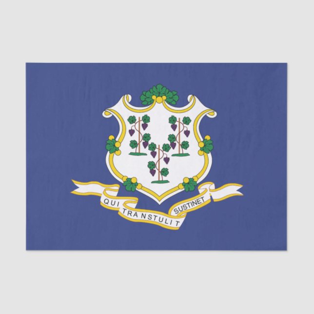 Connecticut State Flag Tissue Paper (Front)
