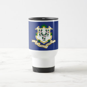 Connecticut State Flag Travel Mug