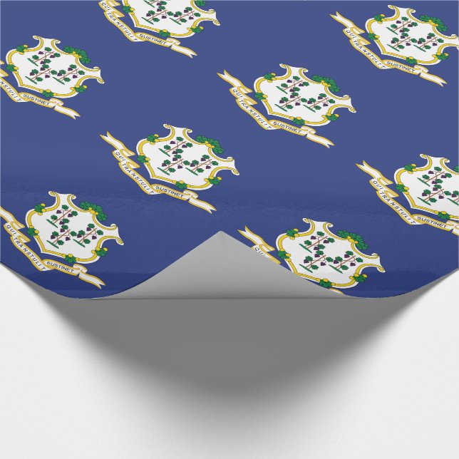 Connecticut State Flag Wrapping Paper (Corner)