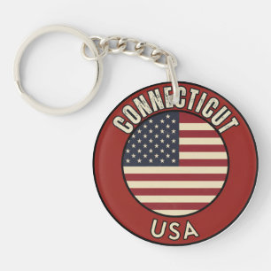 Connecticut State Key Ring