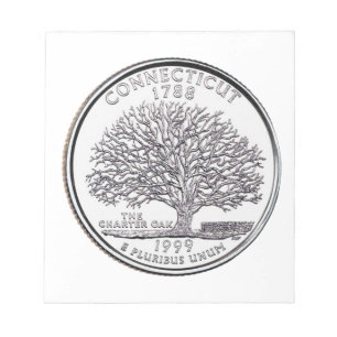 Connecticut State Quarter Notepad