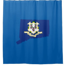 Connecticut state shape flag