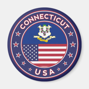 Connecticut sticker, USA States Magnet
