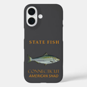 Connecticut Territory Fish The American Shad iPhone 16 Case