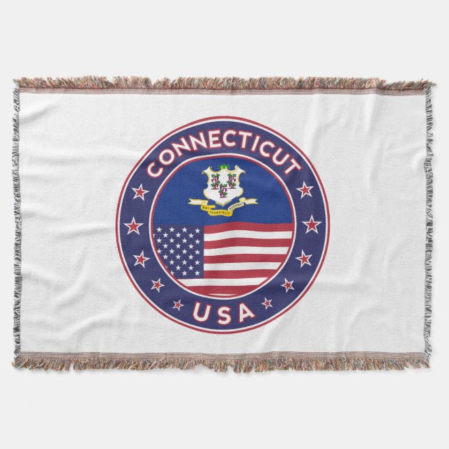 Connecticut Throw Blanket (Front)