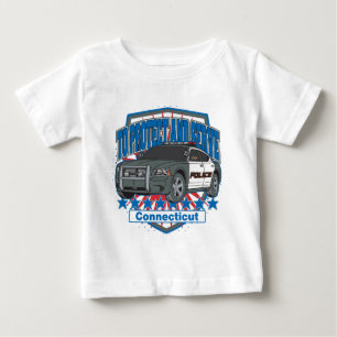 Connecticut To Protect and Serve Police Car Baby T-Shirt