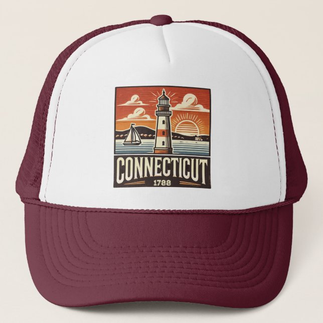Connecticut Trucker Hat (Front)