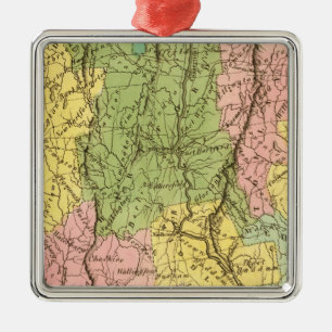 Connecticut US Metal Ornament