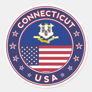 Connecticut, USA States, Connecticut to sticker