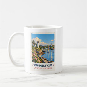 Connecticut USA – Vintage Travel Mug