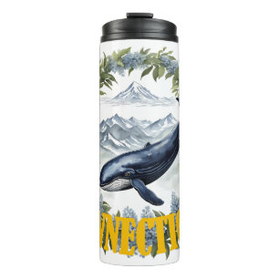 Connecticut Whale With Mountain Laurel Thermal Tumbler