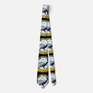 Connecticut Whale With Mountain Laurel Tie