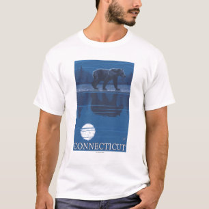 ConnecticutBear in the Moonlight T-Shirt