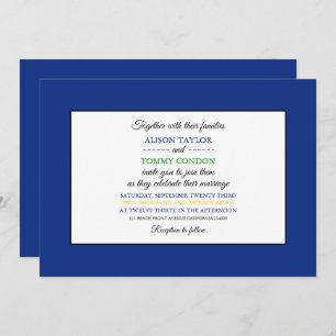 Connecticuter Flag, Flag of Connecticut Wedding Invitation