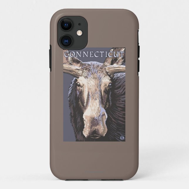 ConnecticutMoose Up Close Case-Mate iPhone Case (Back)