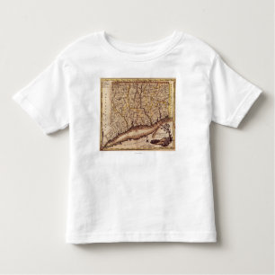 ConnecticutPanoramic MapConnecticut 2 Toddler T-Shirt