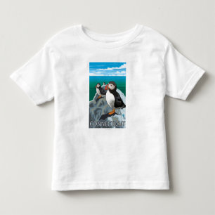 ConnecticutPuffins Scene Toddler T-Shirt
