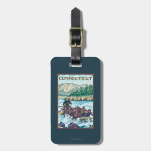 ConnecticutRiver Rafting Scene Luggage Tag