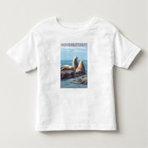 ConnecticutSea Lions Scene Toddler T-Shirt