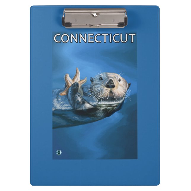 ConnecticutSea Otter Scene Clipboard (Front)