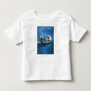 ConnecticutSea Otter Scene Toddler T-Shirt
