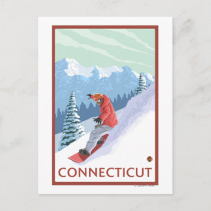 ConnecticutSnowboarder Scene Postcard