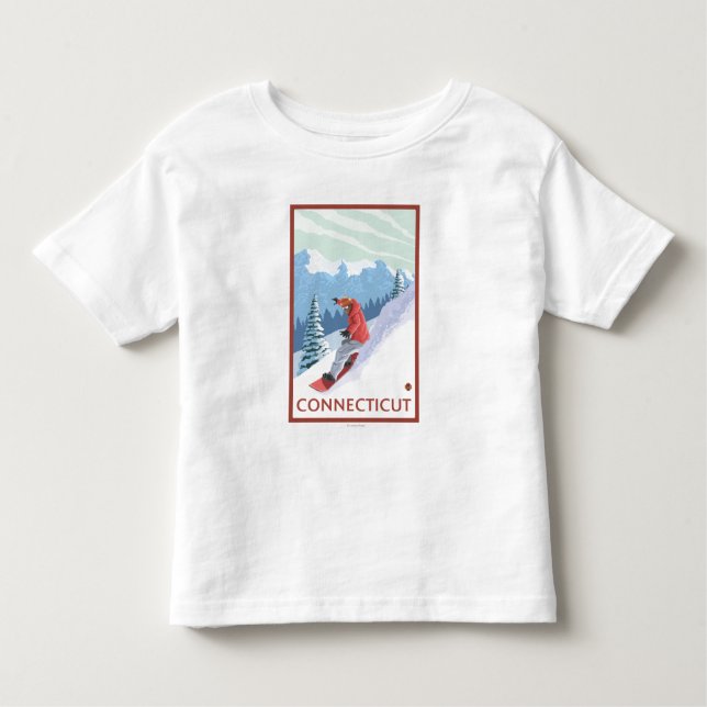 ConnecticutSnowboarder Scene Toddler T-Shirt (Front)