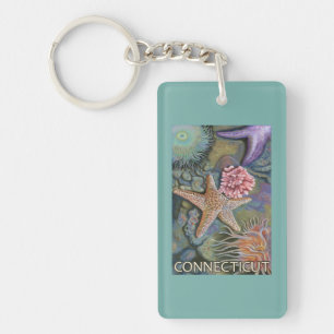 ConnecticutTidepool Scene Key Ring