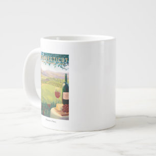 ConnecticutWine Country Scene Large Coffee Mug