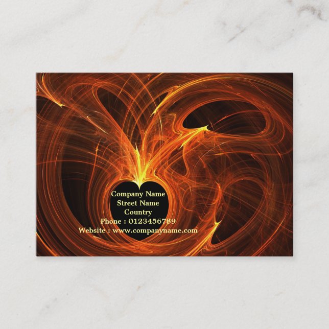 Connecting hearts business card (Front)