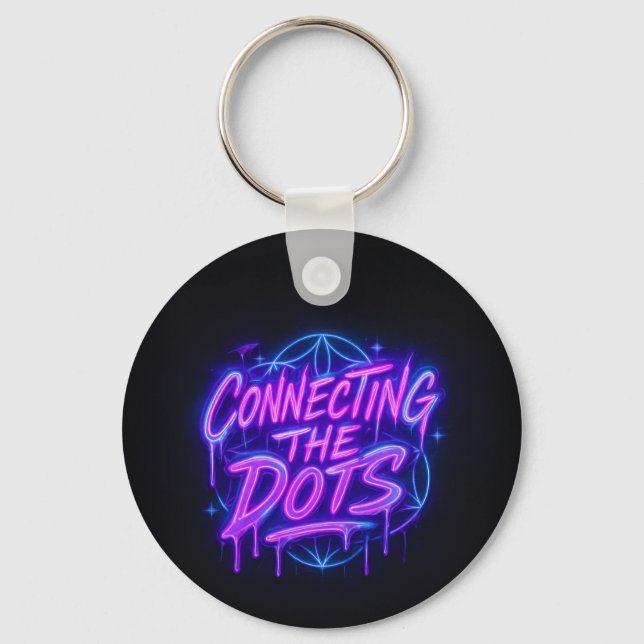 Connecting the Dots Neon Keychain  (Front)
