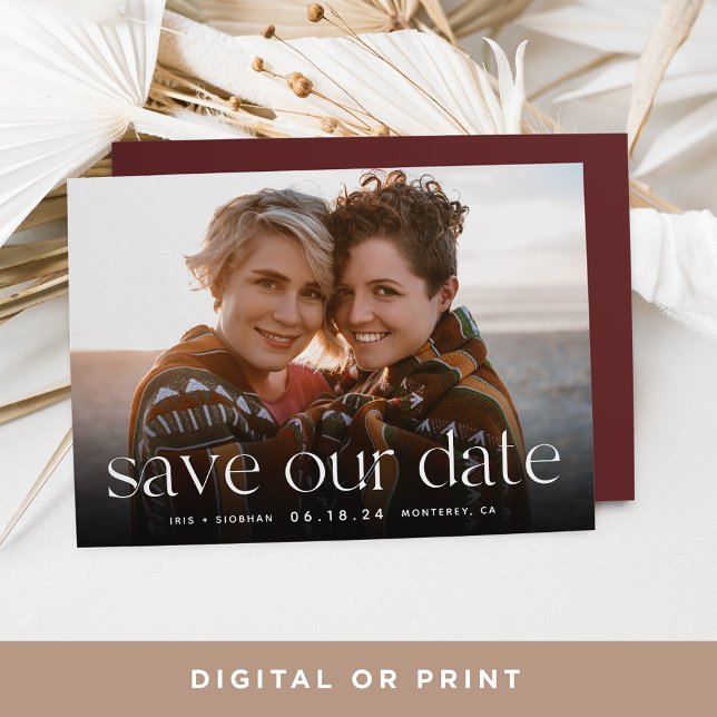 Connection | Horizontal Photo Save The Date (Creator Uploaded)