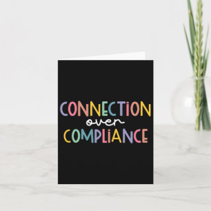 Connection Over Compliance Autism Awareness Month Card