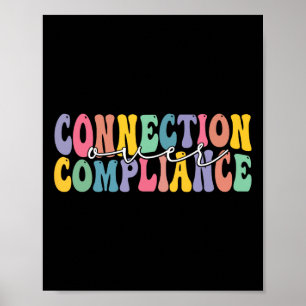 Connection Over Compliance Autism Awareness Month Poster