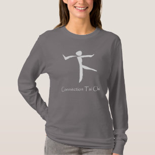 Connection Tai Chi Women's Long Sleeve White Logo T-Shirt