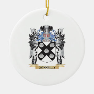Connelly Coat of Arms - Family Crest Ceramic Ornament