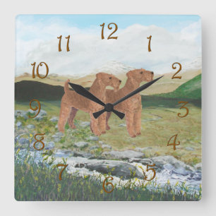 Connemara Countryside Square Wall Clock