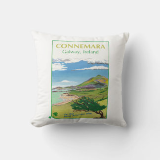 Connemara Cushion Travel Poster Design