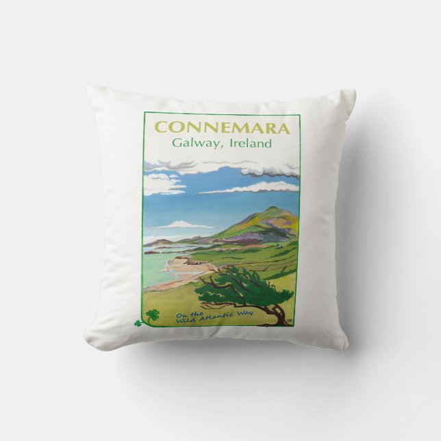 Connemara Cushion Travel Poster Design (Front)
