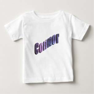 Conner, Name Made From Blue Nebula Clouds, Baby T-Shirt