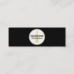 Connoisseur   Gold Bottle Mini Business Card